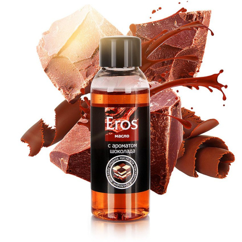 Масло массажное Eros Tasty с ароматом шоколада - 50 мл. фото 3