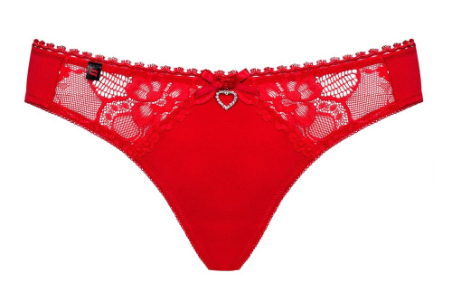 Трусики Heartina с кружевами и подвеской-сердечком фото 3