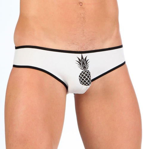 Мужские мини-слипы с черной окантовкой Pineapple фото 3