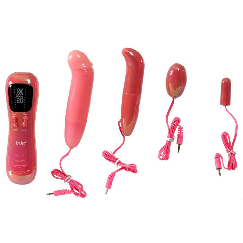 Розовый контроллер вибрации с 4 стимуляторами PANDORA S BOX фото 2 Розовый контроллер вибрации с 4 стимуляторами PANDORA S BOX фото 2