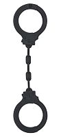 Черные силиконовые наручники Suppression