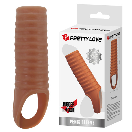 Телесная насадка на пенис с ребрышками и подхватом мошонки фото 3 Телесная насадка на пенис с ребрышками и подхватом мошонки фото 3