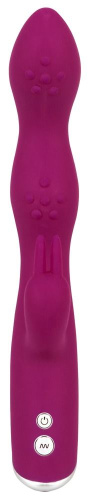 Фиолетовый вибратор A & G-Spot Rabbit Vibrator для стимуляции зон G и A - 23,6 см. фото 3