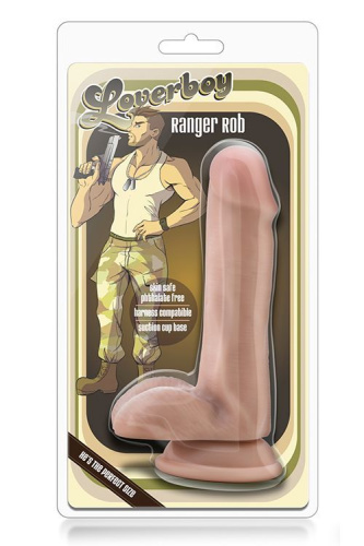 Телесный реалистичный фаллоимитатор RANGER ROB - 15,2 см. фото 4