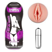 Мастурбатор-вагина Sex In A Can Vagina Stamina Tunnel Vibrating с вибрацией
