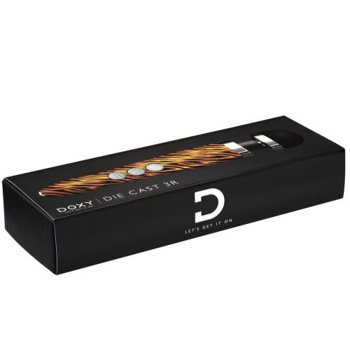 Беспроводной wand-вибратор Doxy Die Cast 3R с тигровым принтом на рукояти - 28 см. фото 3 Беспроводной wand-вибратор Doxy Die Cast 3R с тигровым принтом на рукояти - 28 см. фото 3