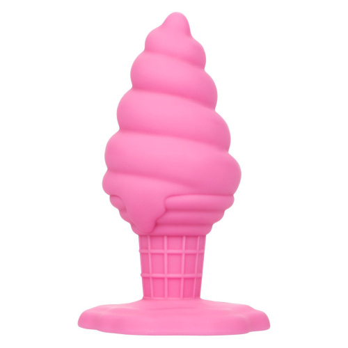 Розовая анальная пробка в виде мороженого Yum Bum Ice Cream Cone Butt Plug - 9,5 см. фото 8