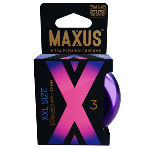 Презервативы Maxus XXL увеличенного размера - 3 шт. фото 3