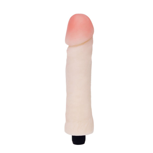 Реалистичный вибратор телесного цвета - 25,5 см. Реалистичный вибратор телесного цвета - 25,5 см.