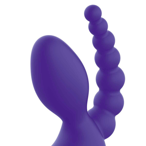Фиолетовый безремневой страпон с пультом ДУ 7’’ Remote Control Strapless - 24 см. фото 4