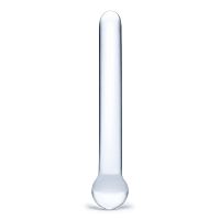 Стеклянный жезл с шаром Straight Glass Dildo - 17,8 см.