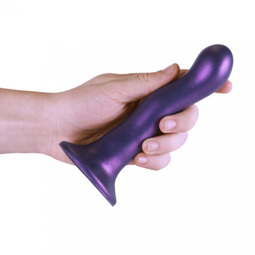 Фиолетовый фаллоимитатор Ultra Soft - 18 см. фото 5