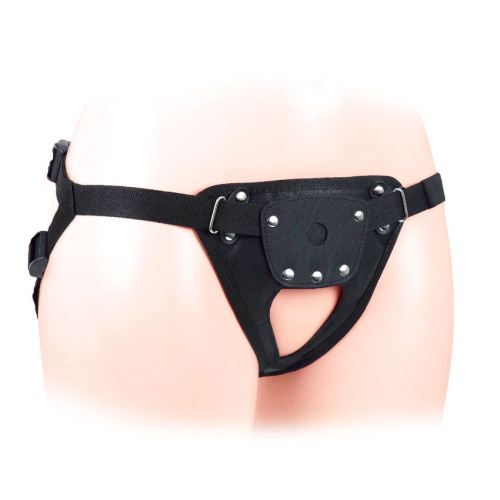 Черные трусики для страпона в комплекте с коннектором фото 5