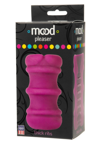 Лиловый мастурбатор MOOD PLEASER UR3 THICK RIBBED фото 2