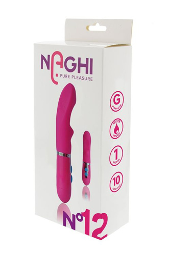 Розовый вибратор для G-стимуляции NAGHI NO.12 - 17 см. фото 2