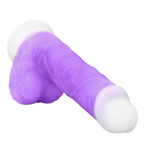 Фиолетовый вибратор-реалистик Encore 8 Inch Vibrating Dildo - 21,6 см. фото 6