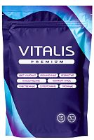 Презервативы VITALIS Premium Sensation с кольцами и точками - 15 шт.