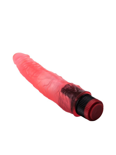 Розовый гелевый виброфаллос - 17,5 см. фото 4