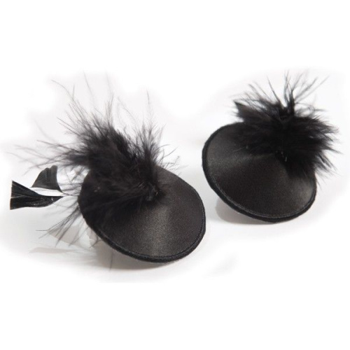 Наклейки на грудь Burlesque Pasties Feather Bijoux фото 2