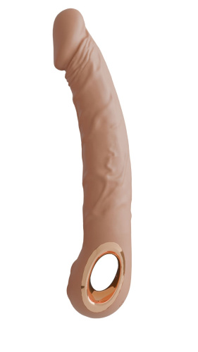 Телесный перезаряжаемый реалистичный вибратор Relax - 22 см. Телесный перезаряжаемый реалистичный вибратор Relax - 22 см.
