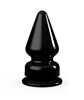Чёрный анальный плаг MAGNUM 1 - 10 см.