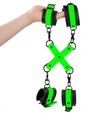 Люминесцентные наручи и поножи с крестовой фиксацией фото 2 Люминесцентные наручи и поножи с крестовой фиксацией фото 2