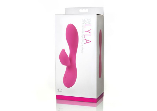 Розовый вибромассажер Lyla 6x Rabbit-Style со стимуляцией клитора - 17,8 см. фото 2