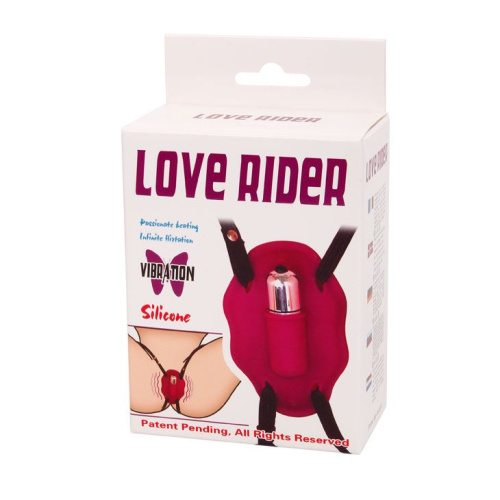 Нежный вибростимулятор для клитора Love Rider на ремешках фото 5