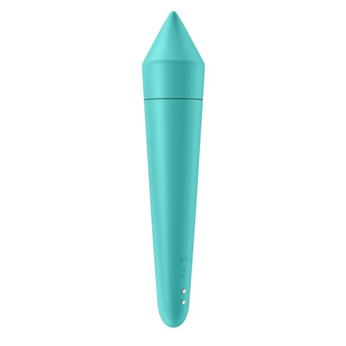 Бирюзовый мини-вибратор Ultra Power Bullet 8 фото 5