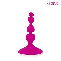 Ярко-розовый анальный стимулятор COSMO - 8 см.