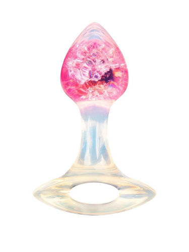 Розоватая анальная пробка с ручкой - 8,5 см. фото 2 Розоватая анальная пробка с ручкой - 8,5 см. фото 2