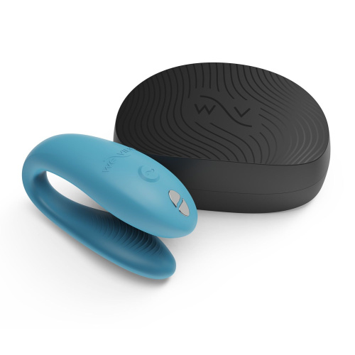 Бирюзовый вибромассажер для пар We-Vibe Sync Go фото 2