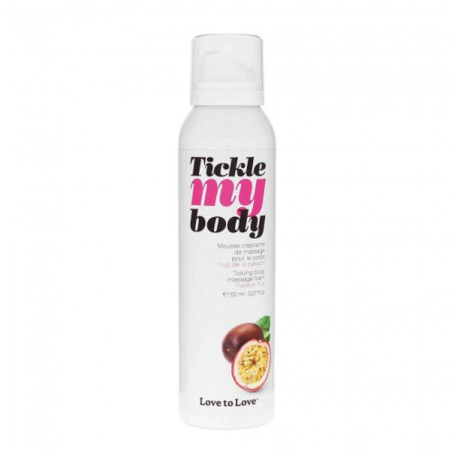 Массажная хрустящая пенка Tickle my body с ароматом маракуйи - 150 мл. фото 2