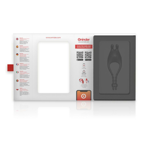 Черное эрекционное виброкольцо с управлением через приложение фото 5