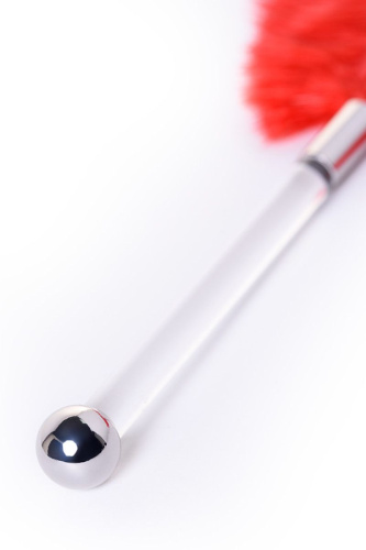 Красное страусиное пёрышко - 40 см. фото 4 Красное страусиное пёрышко - 40 см. фото 4