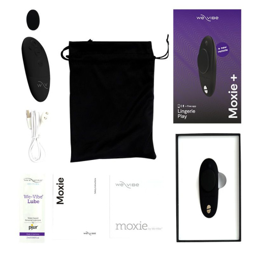 Черный вибратор в трусики We-Vibe Moxie+ фото 2