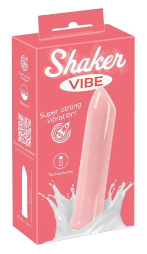 Розовая вибропуля Shaker Vibe - 10,2 см. фото 8