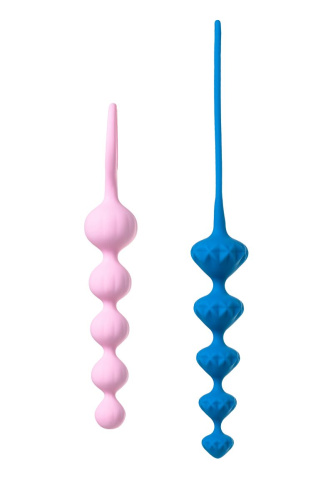Набор из 2 цветных анальных цепочек Satisfyer Love Beads фото 2