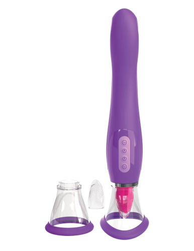 Фиолетовый вакуумный клиторальный стимулятор Her Ultimate Pleasure фото 3