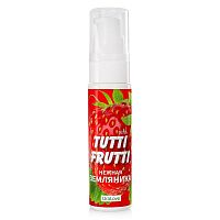Гель-смазка Tutti-Frutti с земляничным вкусом - 30 гр.