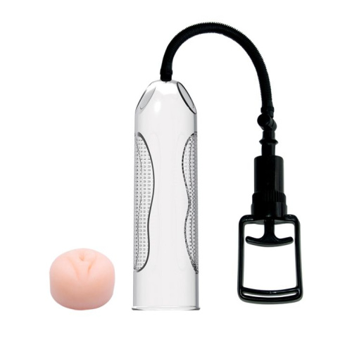 Вакуумная помпа со вставкой в виде вагины Penis Enlargement System Вакуумная помпа со вставкой в виде вагины Penis Enlargement System