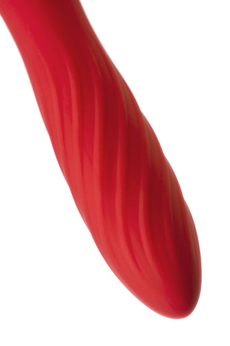 Красно-черный двусторонний вибромассажер Black&Red - 21 см. фото 2 Красно-черный двусторонний вибромассажер Black&Red - 21 см. фото 2