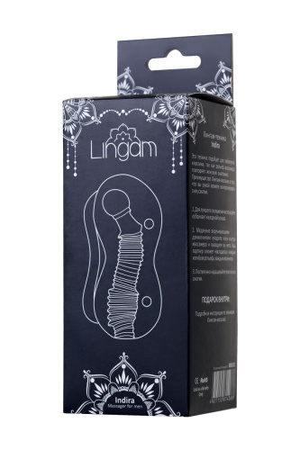 Прозрачный мастурбатор Lingam Indira фото 4