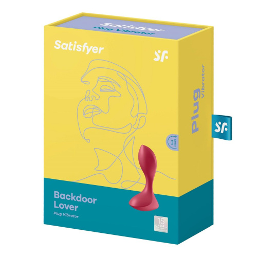 Красный вибромассажёр простаты Satisfyer Backdoor Lover - 14 см. фото 6