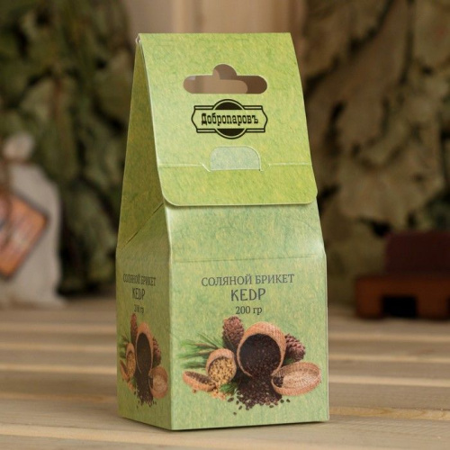 Соляной брикет-куб «Кедр» - 200 гр. фото 3