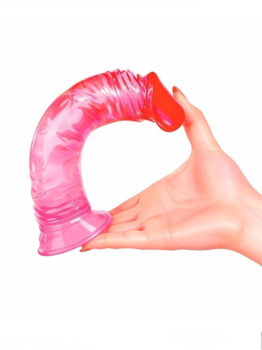 Яркий розово-красный фаллоимитатор с присоской фото 4 Яркий розово-красный фаллоимитатор с присоской фото 4