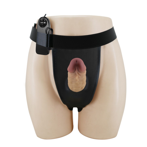 Полый вибрострапон на регулируемых трусиках Draven - 17,5 см. фото 2