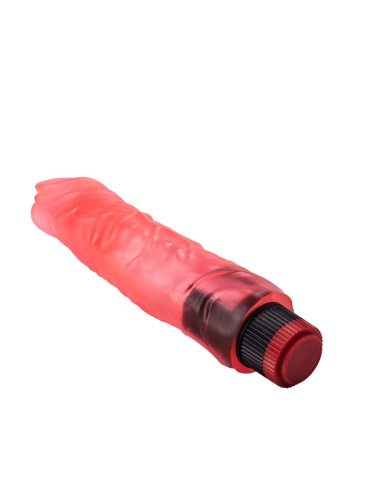Рельефный розовый вибратор-реалистик - 19,5 см. фото 4