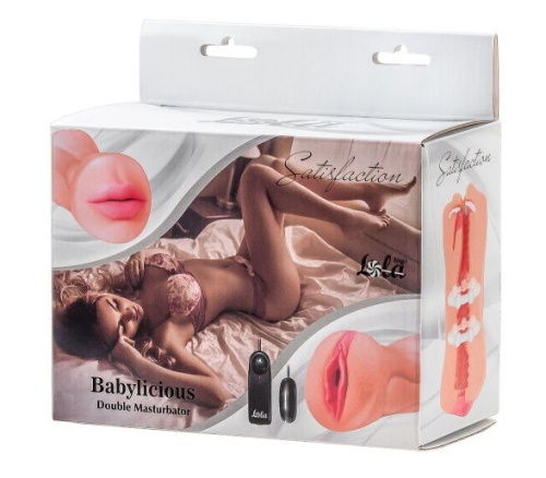 Двусторонний мастурбатор с вибропулей Satisfaction Babylicious фото 2