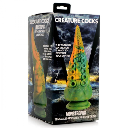 Фантазийный фаллоимитатор в форме щупальца Monstropus Tentacled Monster Silicone Dildo - 21,6 см. фото 5
